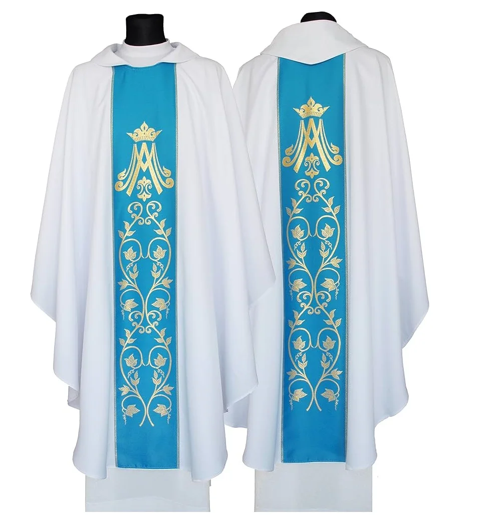 New Arrivals 2024 Clergy Robes Chasuble Vestments Pastor Surplice Cassock Alb Catholic Church Father Vestment Low MOQ