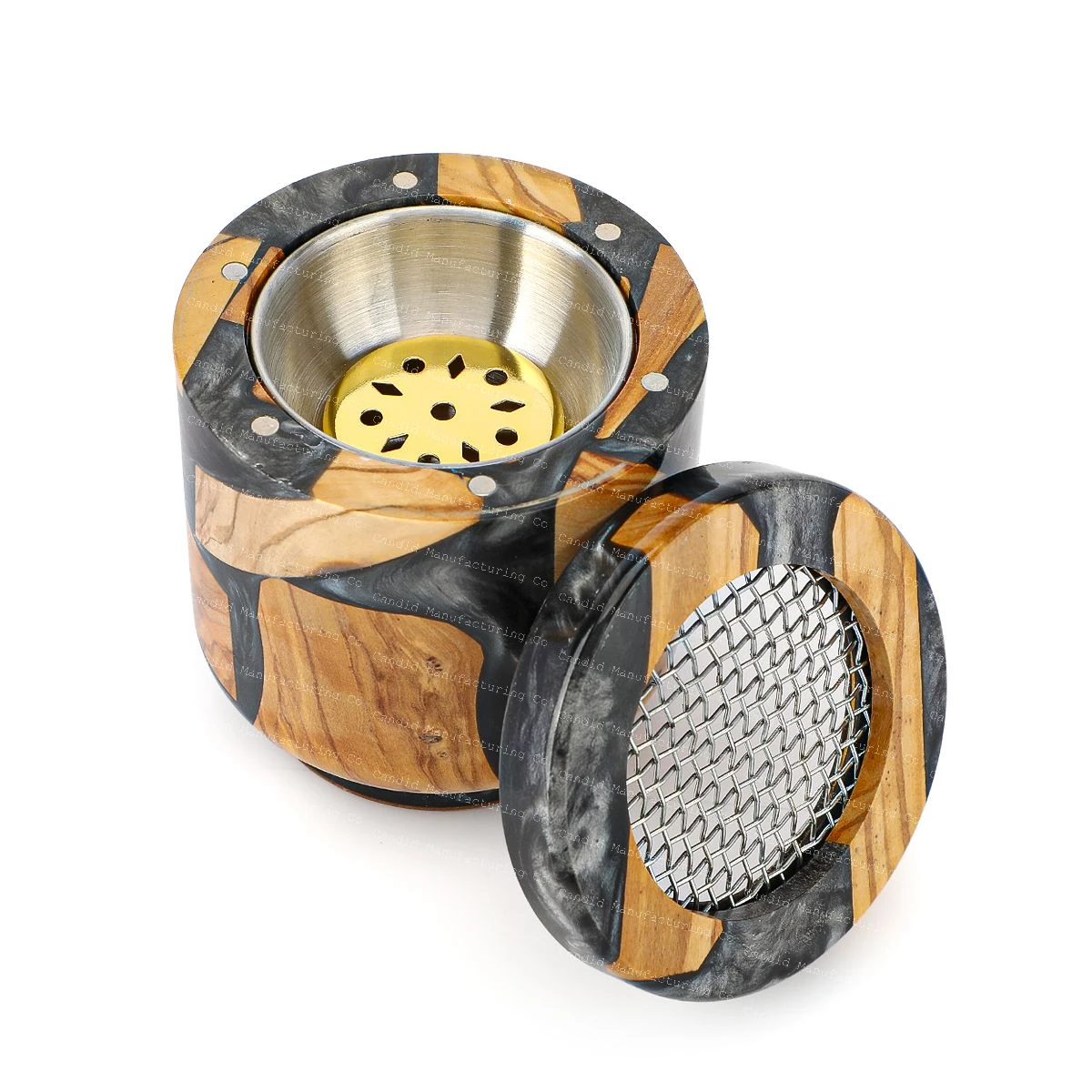 Modern Unique Epoxy Resin Incense Burner High Quality Mubkhara Madkhan Scented Wood Seed Three Oils Ramadan Tea Lavender Benzoin