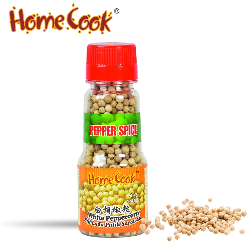 Fresh Selected Dried Whole White Pepper 40g Natural Bulk Clean White Pepper Seeds Chinese Style Soup Cuisine Enhancer Seasonings