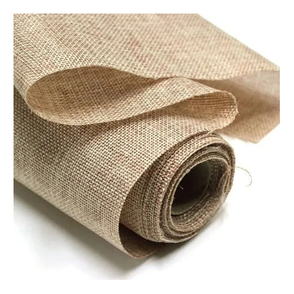 New Natural Custom Color Jute Fiber Fabric Good Quality Export Sustainable Price Jute Roll Fabric Manufactured From Bangladesh
