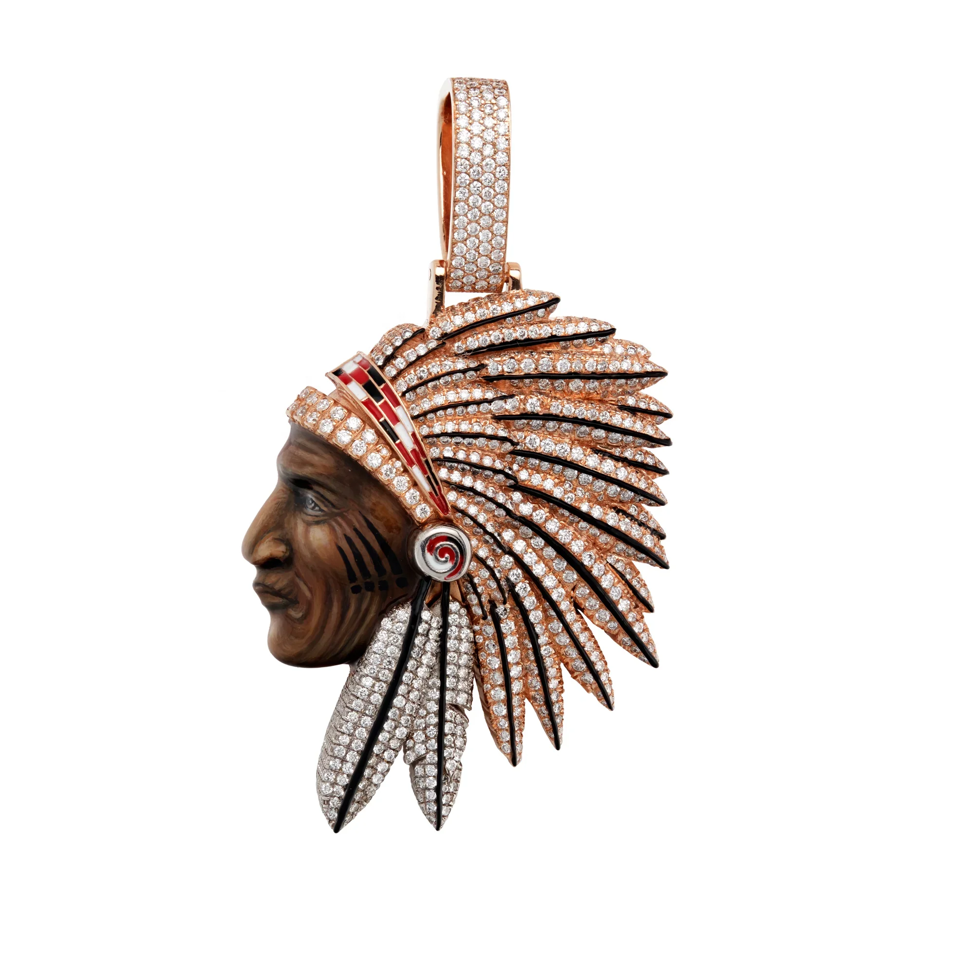 VVS Moissanite Diamond Pendant  The Big Chief Virgin Mary Angel Anaita Mother Mary Queen All God Nefertiti Hip Hop Luxury