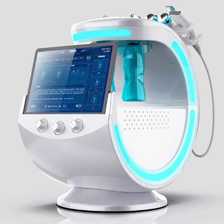 2023 Skin Analyzer Micro  Dermabrasion Machine Facials Equipment Analyzer Face Machine Facial Scanner 7 In 1 Oxygen