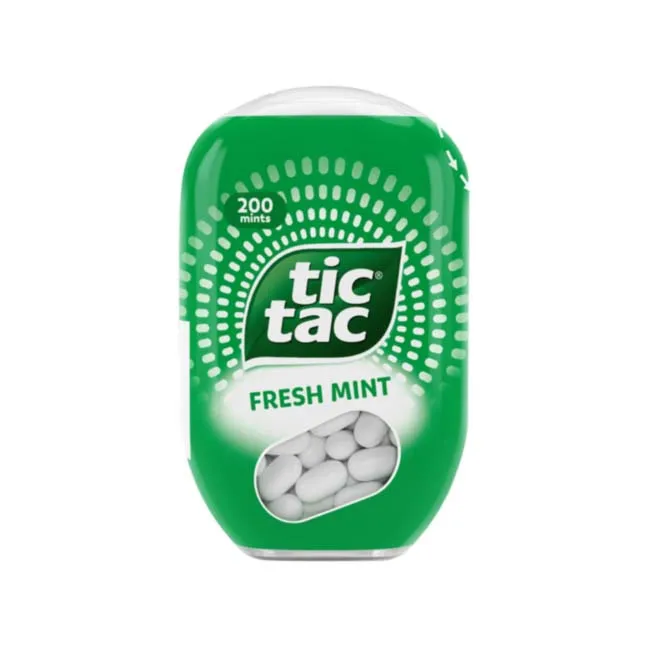 Tic Tac T1x24x12 Fresh Mints Fruity Chewing Gum in Bulk Boxes Bottles Bags with OEM Service