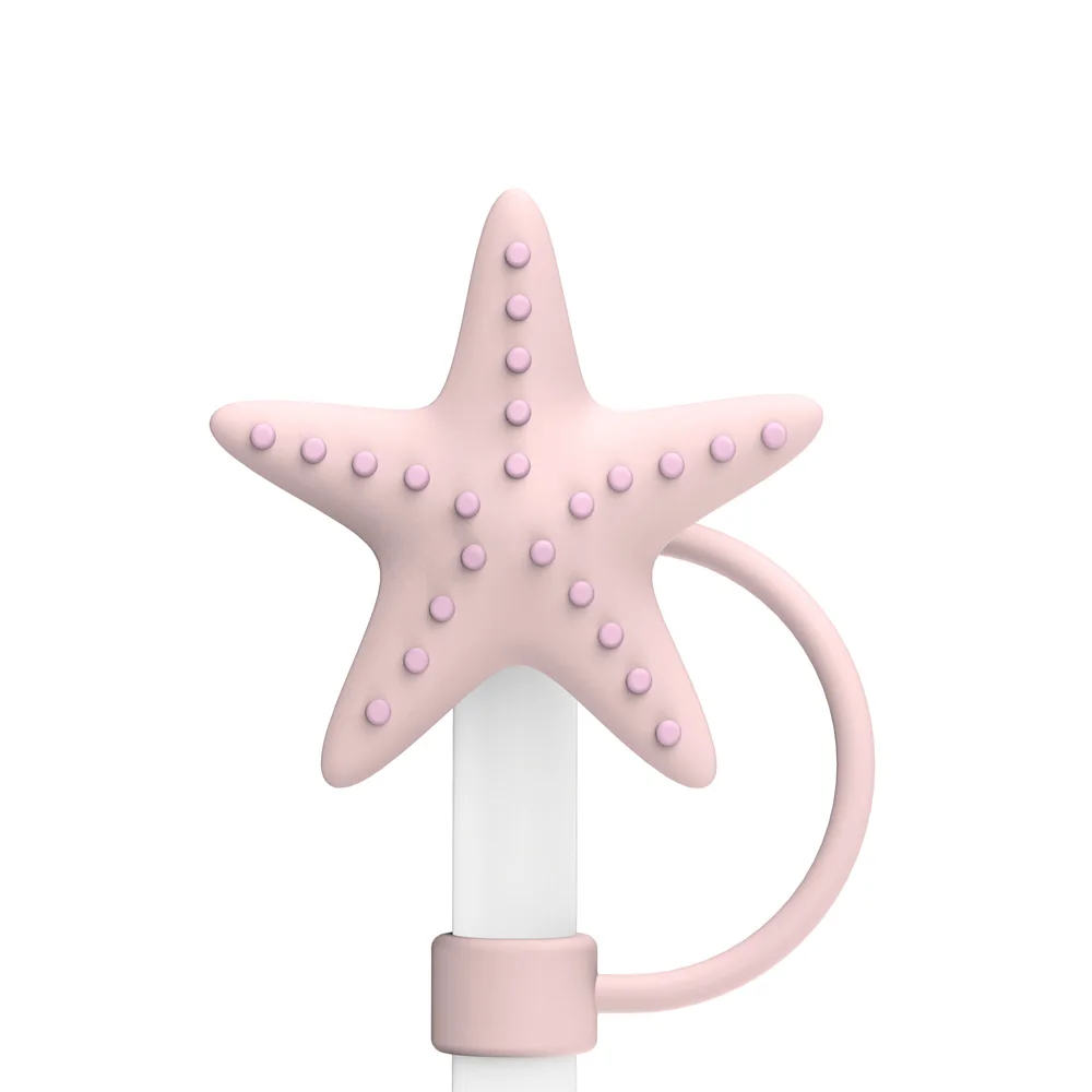 8mm 10mm Reusable 3D Straw Covers Cute Cartoon Animals Reusable Straw Toppers for Drinking Straws cup