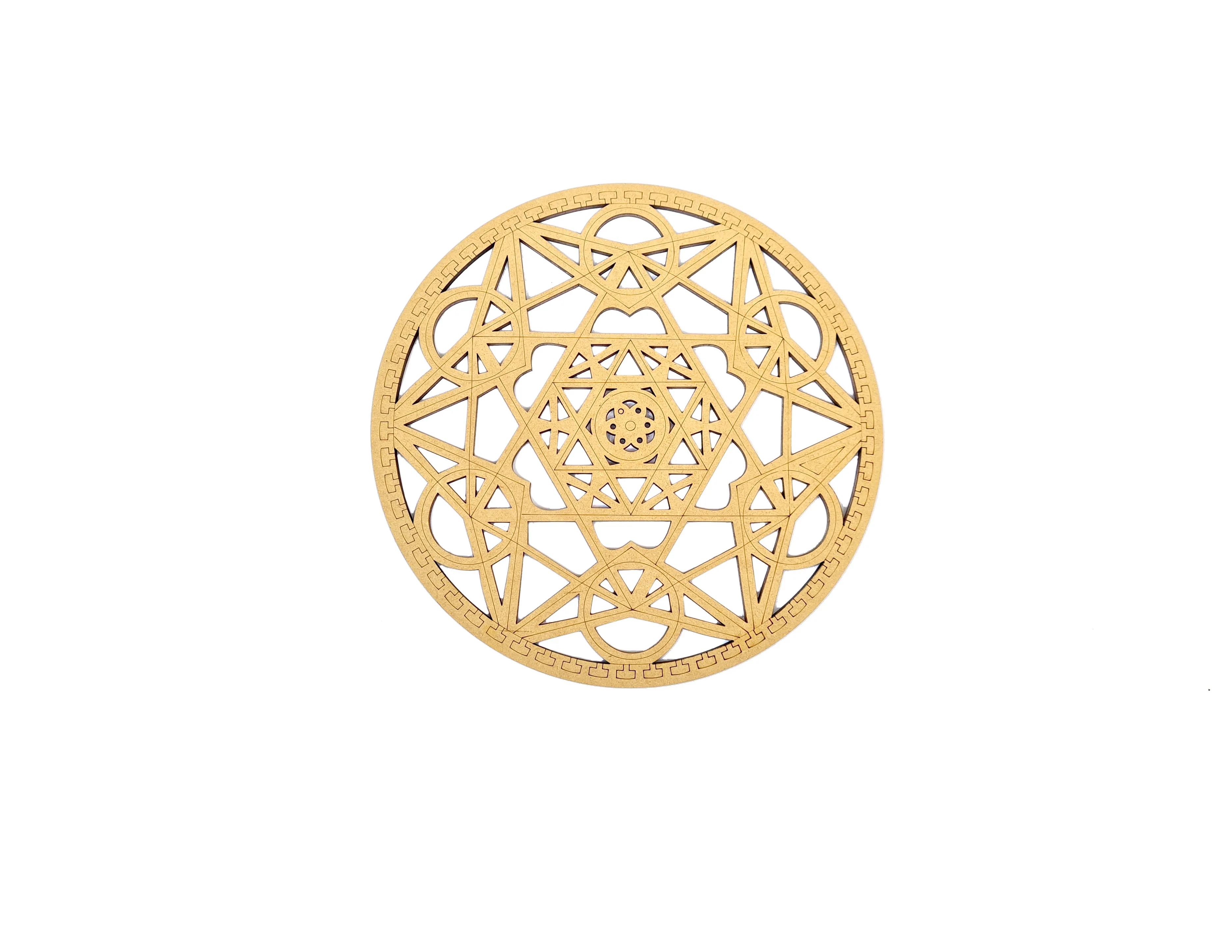 Sri Yantra Crystal Grid Wall Art Hanging Wood Sacred Geometry Wall Decor Wall Sculpture Meditation Energy Balance Zen Oriental