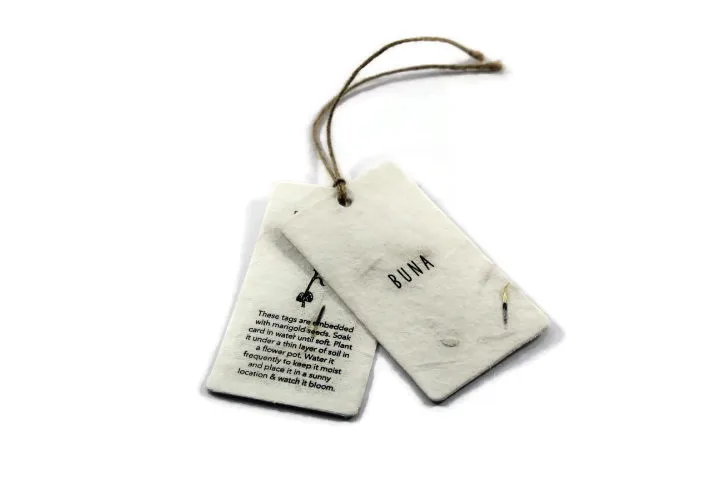 Eco Friendly Recycled Fashion Garment Paper Hang tags Custom Clothing Label Hang Tag USA UK CANADA