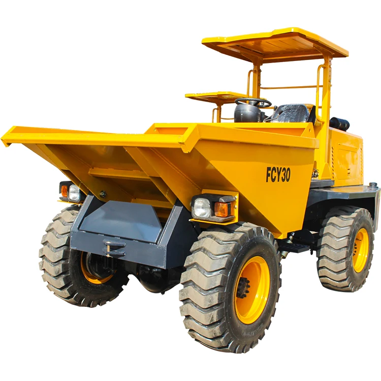 Heavy duty 2ton 3ton 5ton 10 ton site dumper truck tipper truck for construction mining works dump trucks articulated dumper