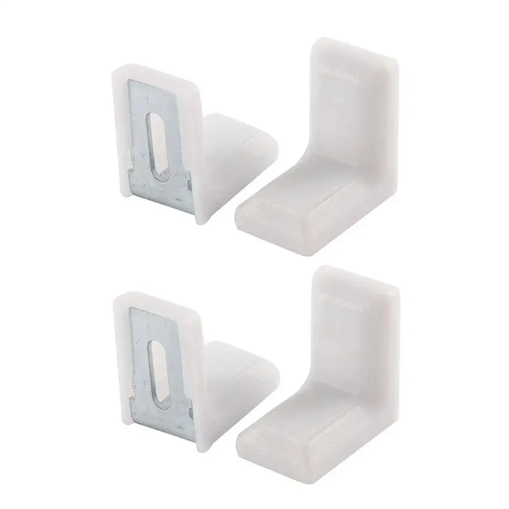 YHX L-Shaped Metal Corner Support Brackets 90-Degree Wood Sheet Joint Connectors Plastic Angle Bracket
