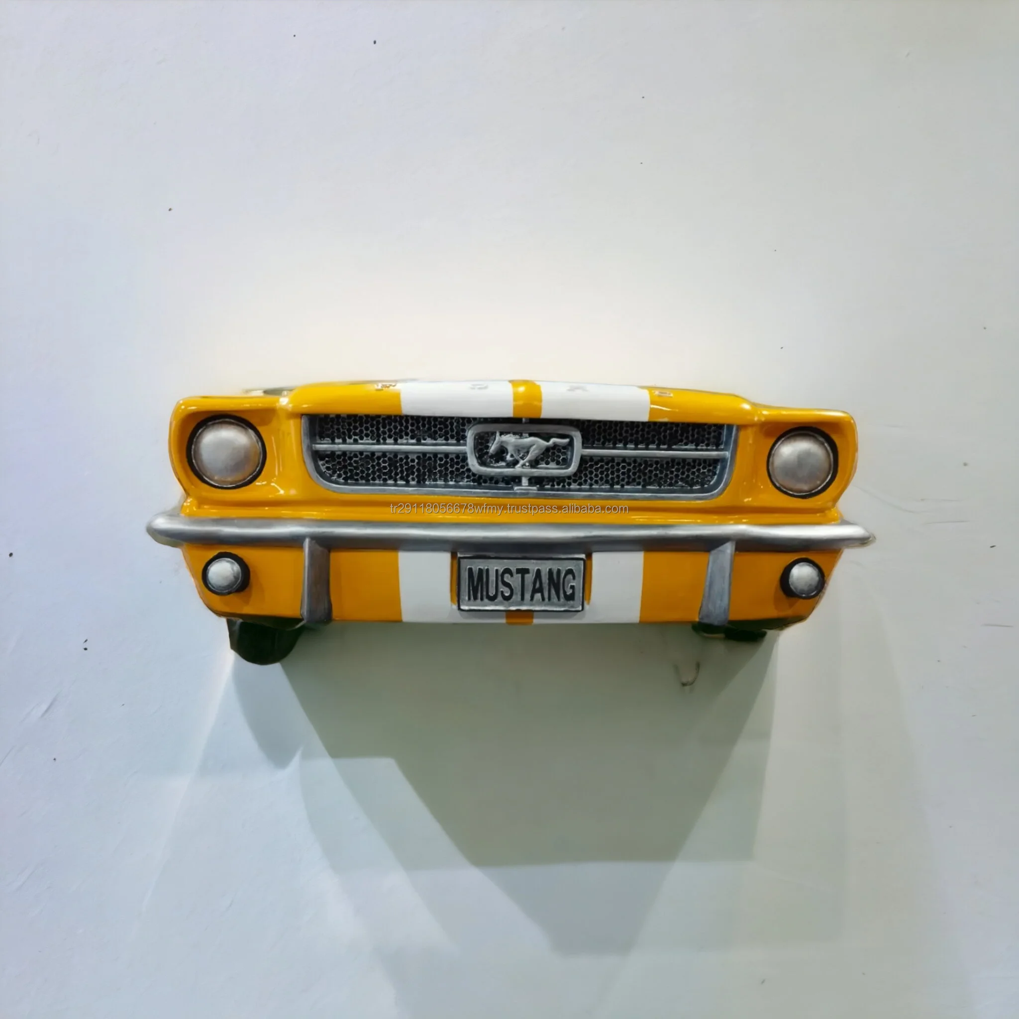 Стеновая скульптура Ford Mustang 3D настенная автомобиля домашний офис ресторан автомобильная галерея Настенный декор предметы искусства полка Декор