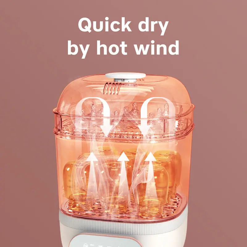 3 in 1 Automatic Electric Baby Milk Bottle Warmer Steriliser And Dryer Household Baby Feeding Bottle Steam Sterilizer