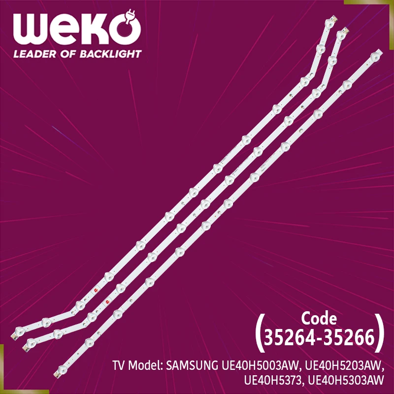 TV LED BACKLIGHT- SAMSUNG_2013SVS40_T1_3228N1_B2_13_REV1.7 - D3GE-400SMA-R2- 2013SVS40_T2_3228N1_B2_12_-400SMB-R2- TOTAL 3 PCS