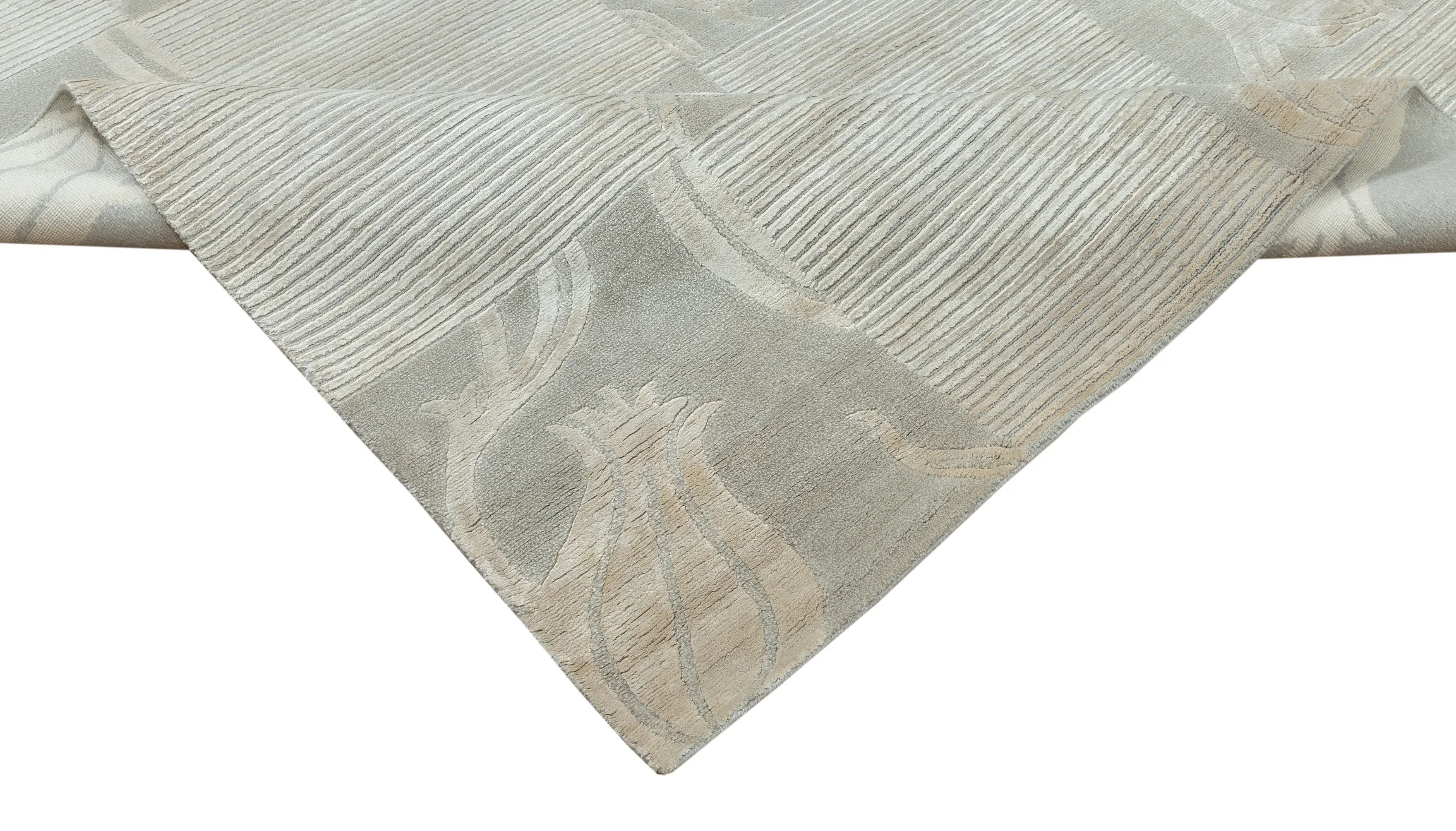 Office Floor Tibetan 14919 Wool And Viscose Rugs Living Room Bedroom Modern Embroidered Carpet Area Rug Design Home Decor