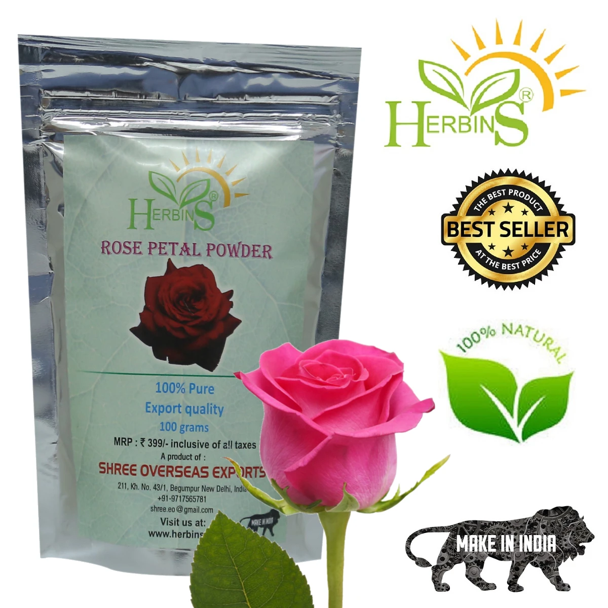 Bulk Supply Rose Petal Powder