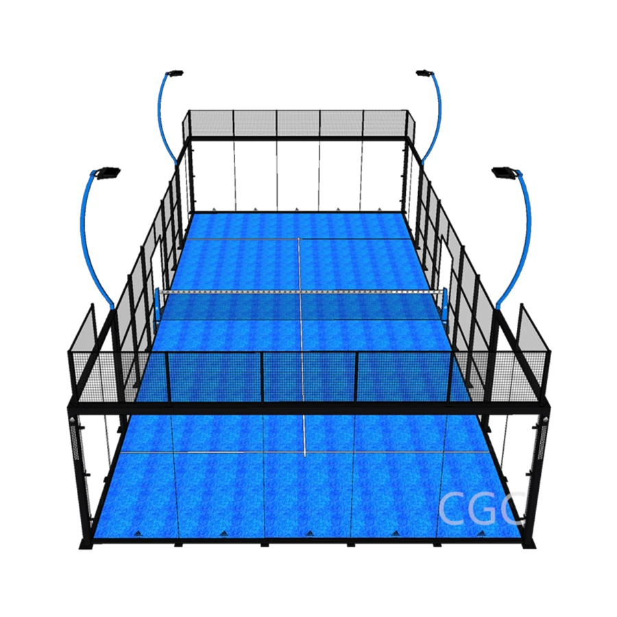 High quality panoramic paddle Net Paddle Court can be customized in a variety of  colors