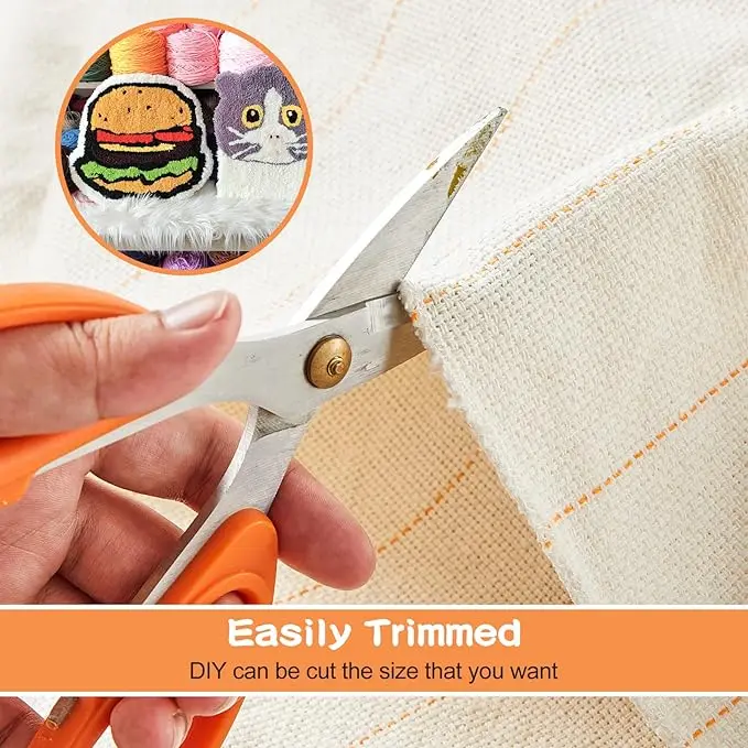 Low Price Free Sample Tufting Cloth With Marked Line Weaving Embroidery Fabric For Tufting Gun Tufting Fabric Punch Needle Cloth