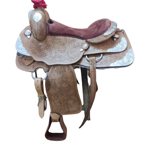 American Leather Saddle Western English Horse Saddle Real Leather Horse Riding Products Equine Equestrian