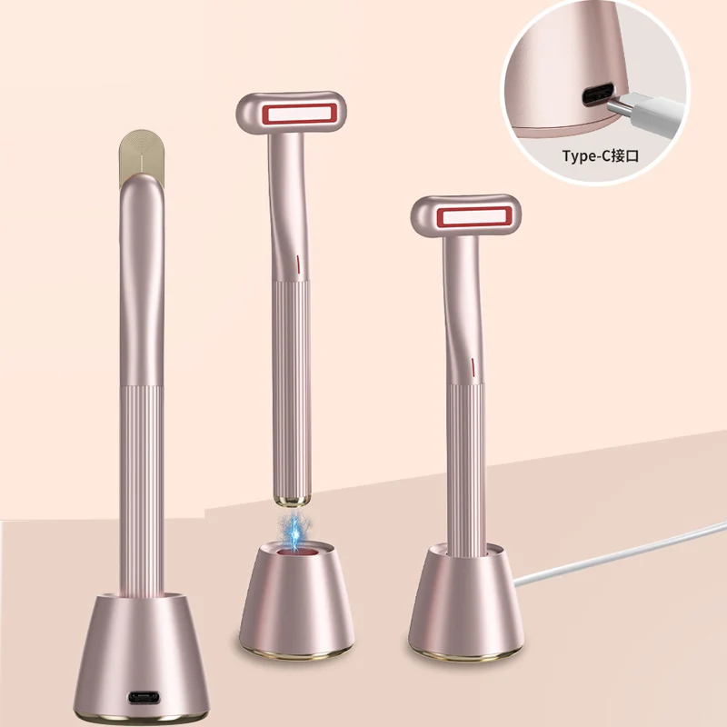 360 Degree Rotation Advanced skin care plasma LED Light Therapy Face EMS Facial Eye Beauty Massager Red Light Skincare Wand