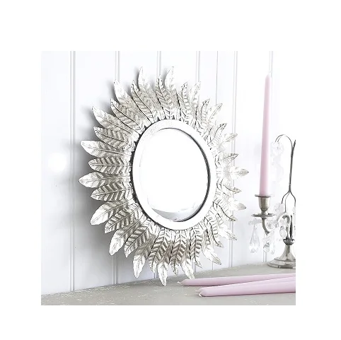 hot sale Decorative metal Sunburst round mirror decorative Wall Mounted Mirror Design Modern Luxury home decor wall mirror