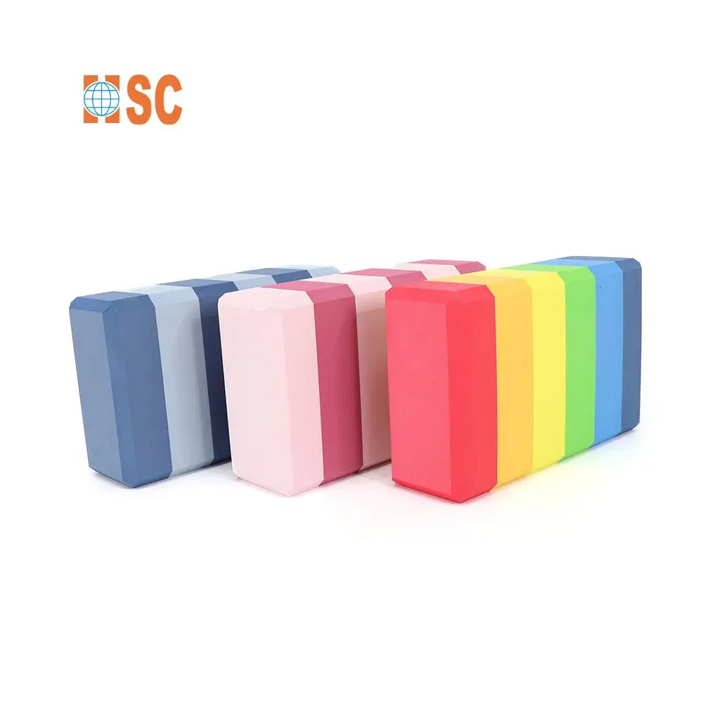 High Density EVA Foam Yoga Pilates Block Brick Fashion Camouflage Color OEM Custom Logo Color Size Density