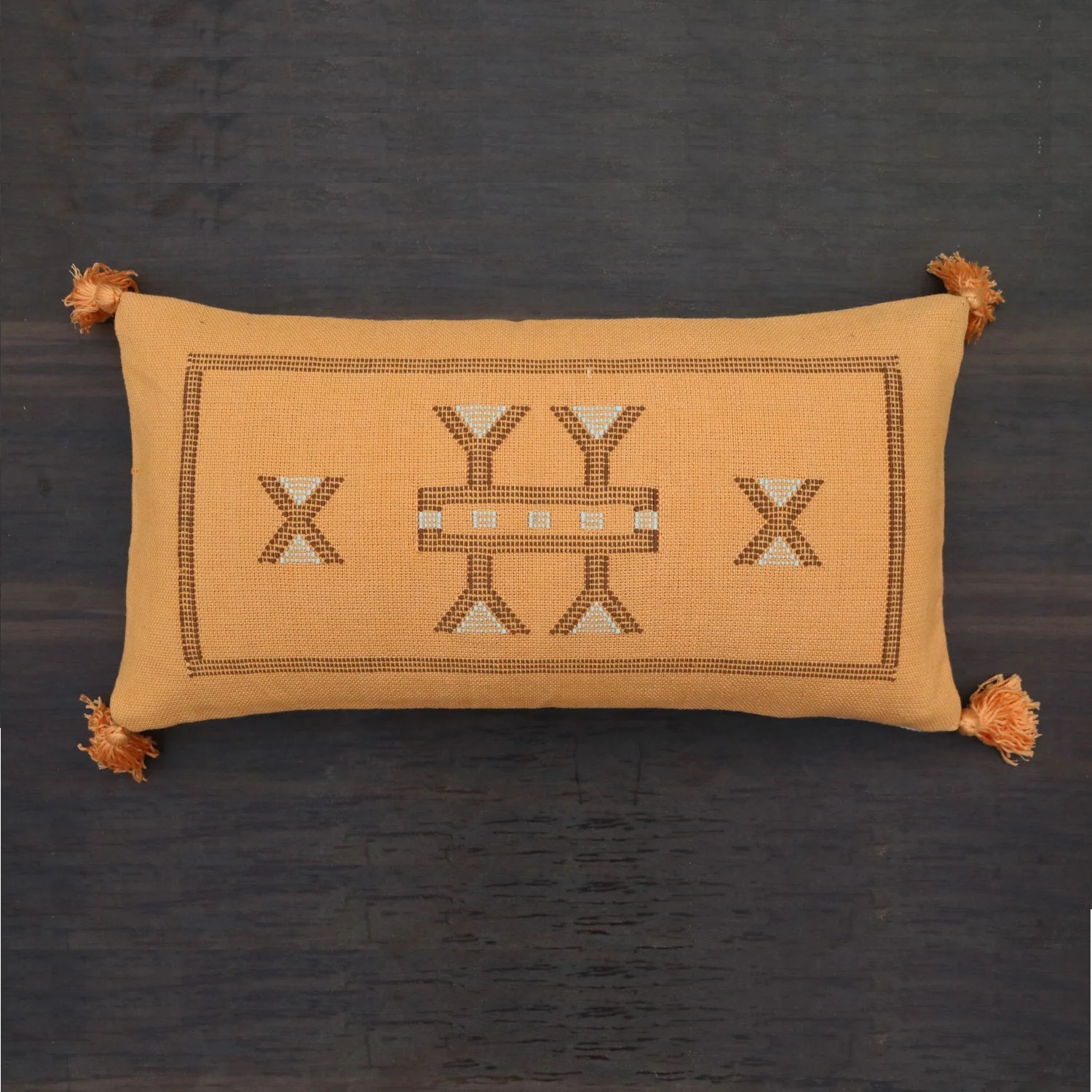 Cactus Silk Cushion Cover Sabra Silk Kilim Pillow Cover