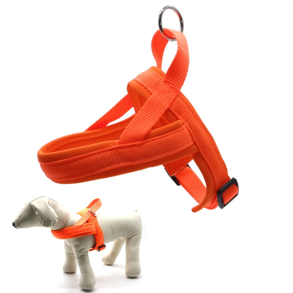 Belt Crown No Pull Simple Dog Harness set  Nylon Tactical Dog Vest Harness