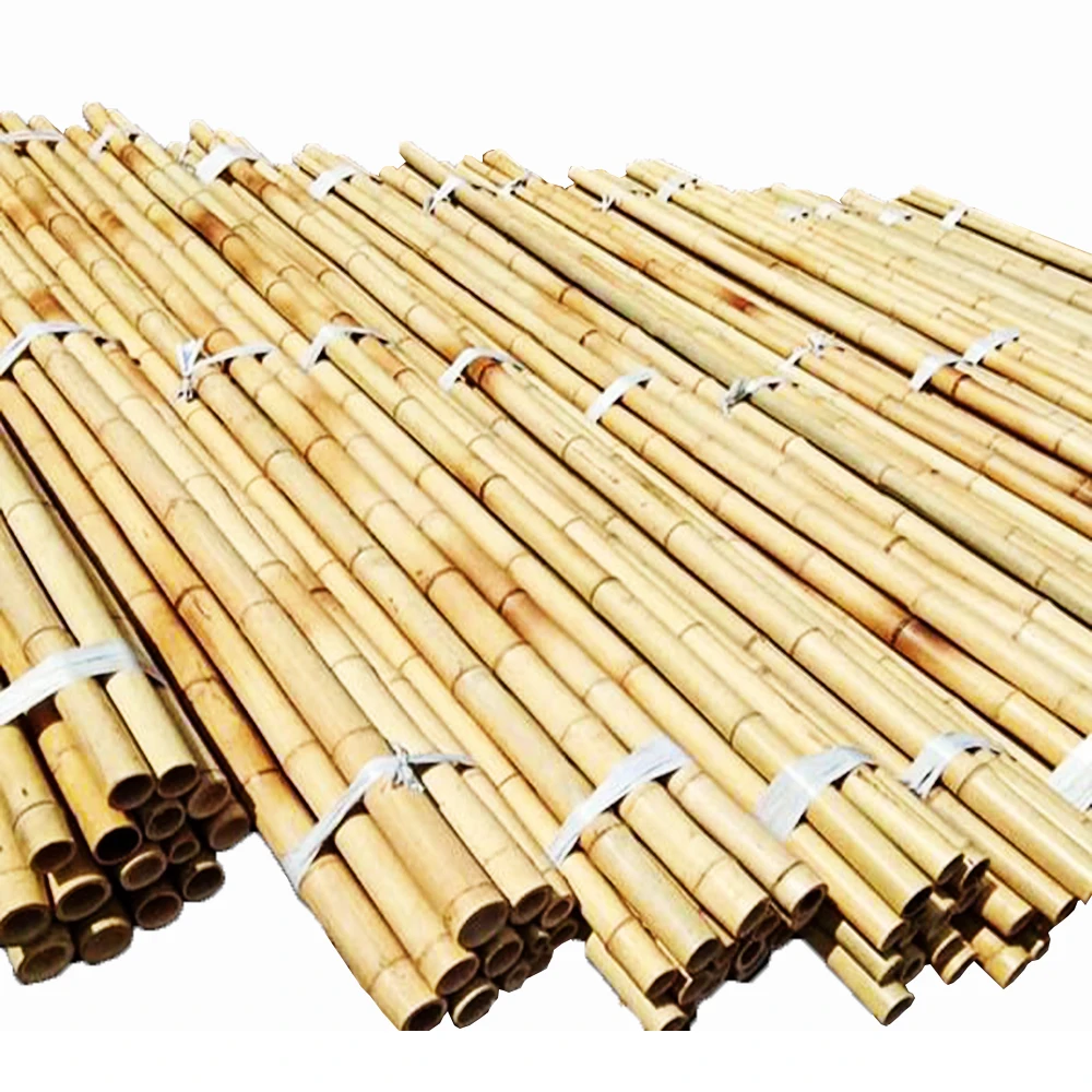 Tokin Bamboo poles for construction and interior decoration, used as bamboo houses, durable and environmentally friendly.