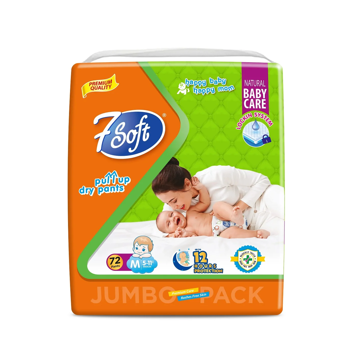 Hygiene Products 7 Soft JUMBO Diaper Baby Oversized Diaper for Worldwide Supply by MD Hygiene from India