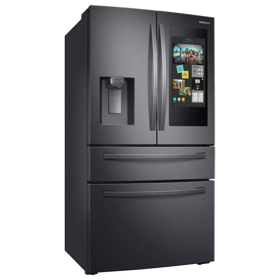 Real Quality 28 cu ft 4 door french door refrigerator with touch screen Stainless Steel