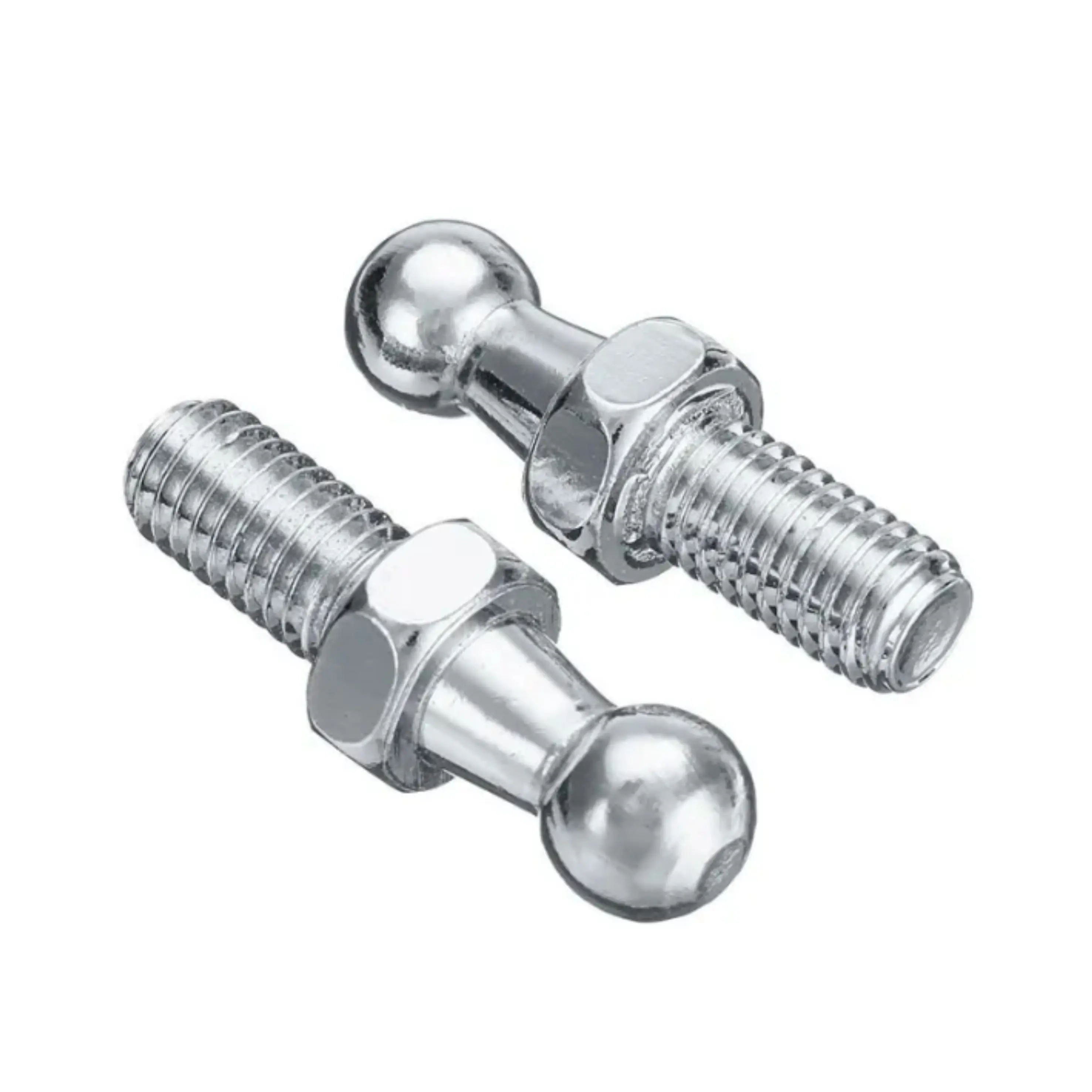 Universal Boot Bonnet Gas Strut End Fitting Connector Stainless Steel Ball Screw Bolt Pin Joint Valve ANSI Standard Zinc Finish