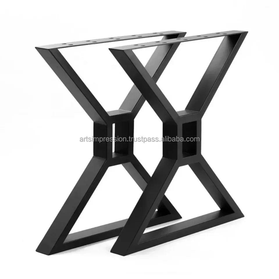 Metal  Leg Steel Stainless Furniture Adjust Accept Material Black Metal Polish custom finish use for coffee table dining table