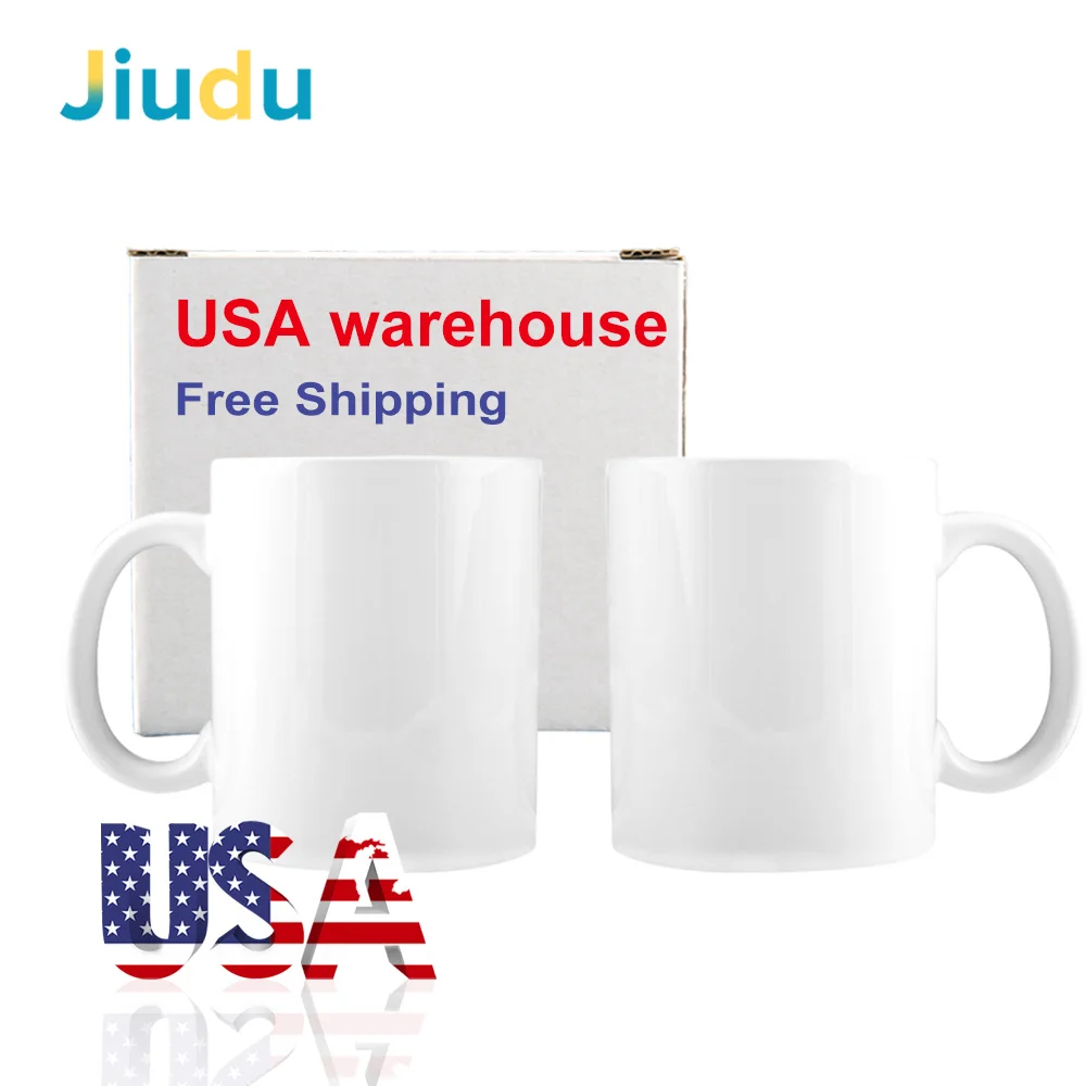 USA Warehouse Sublimation Blank 11oz Ceramic Mug White Sublimation Mugs for Coffee 11oz Mugs Sublimation Ceramic