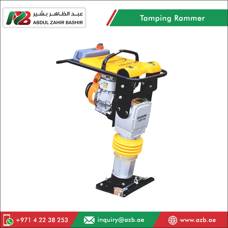 Best Performance 12000KN Impact Force Covax HCD-80+EY20 ROBIN Gasoline Tamping Rammer for Industrial and Construction Use