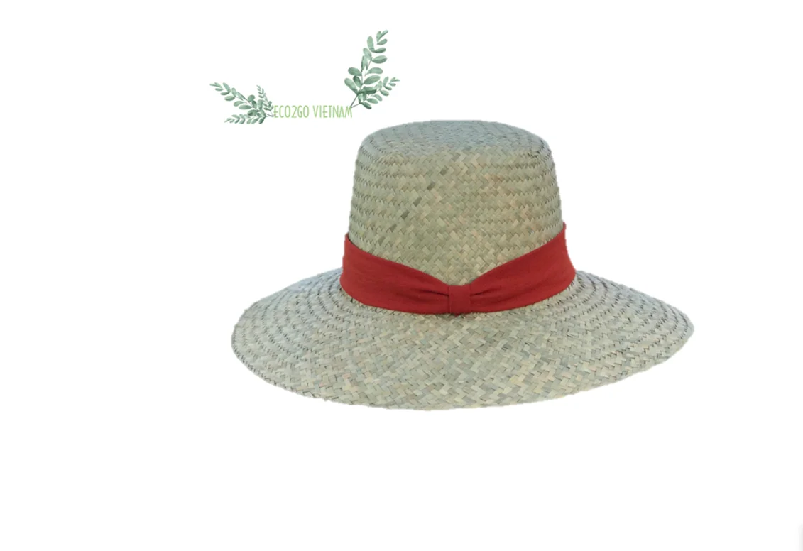 Best Seller Cheap Price High Quality Natural Straw Hat Beach/ Summer Women for Protecting Hair Face Made in Vietnam