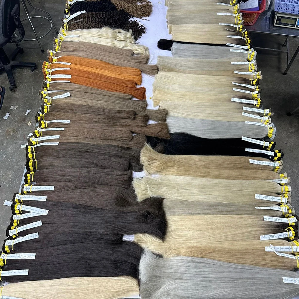 High Quality Synthetic Hair Sample All Color Of Vietnamese Hair Extensions Made In Vietnam