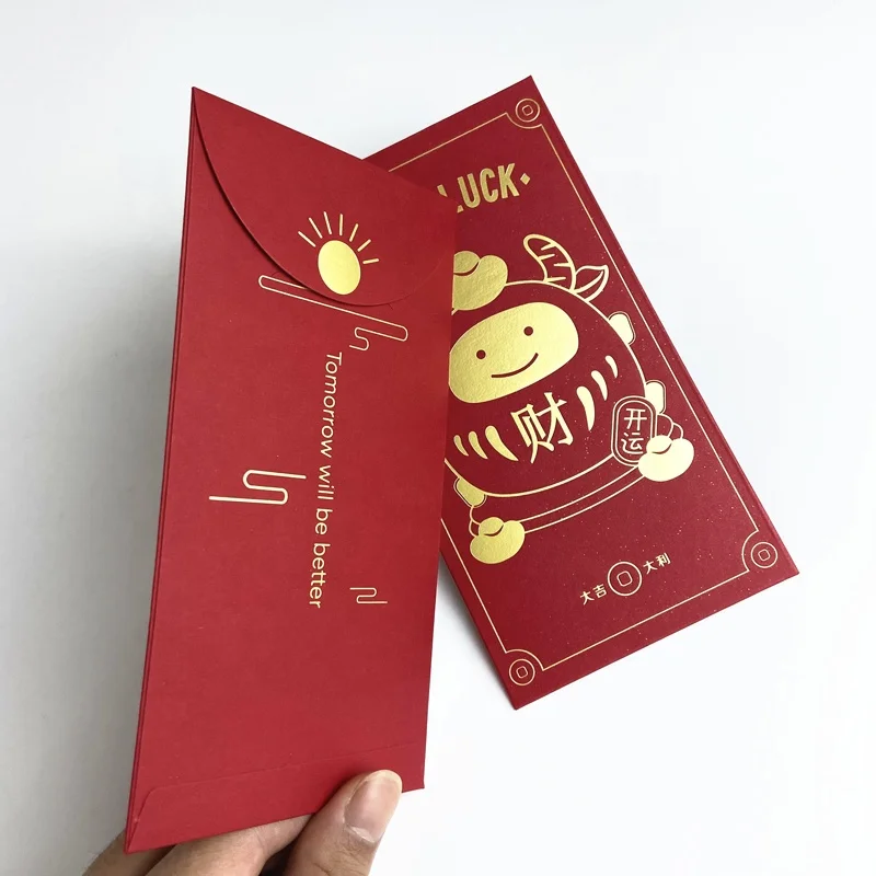 Custom 2023 Chinese new year red packets Chinese year of the rabbit red packets for packing money