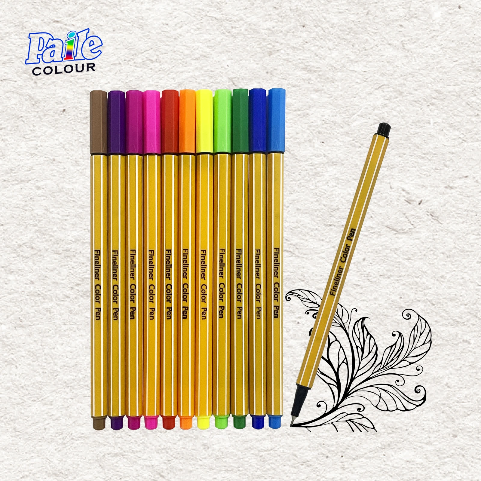 6/12 Colors Fineliner Color Pen Set 0.38 mm Fine Line Drawing Pen Promotional Gift