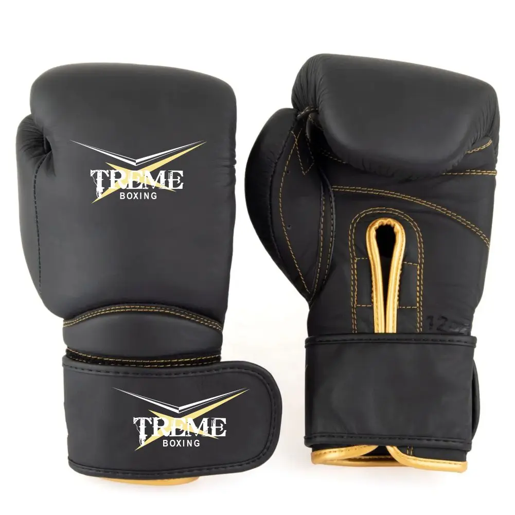 Professional Training Customized Premium Quality MMA Lace Up 100% Cowhide Genuine Leather Fight Glove High Grade Boxing Gloves