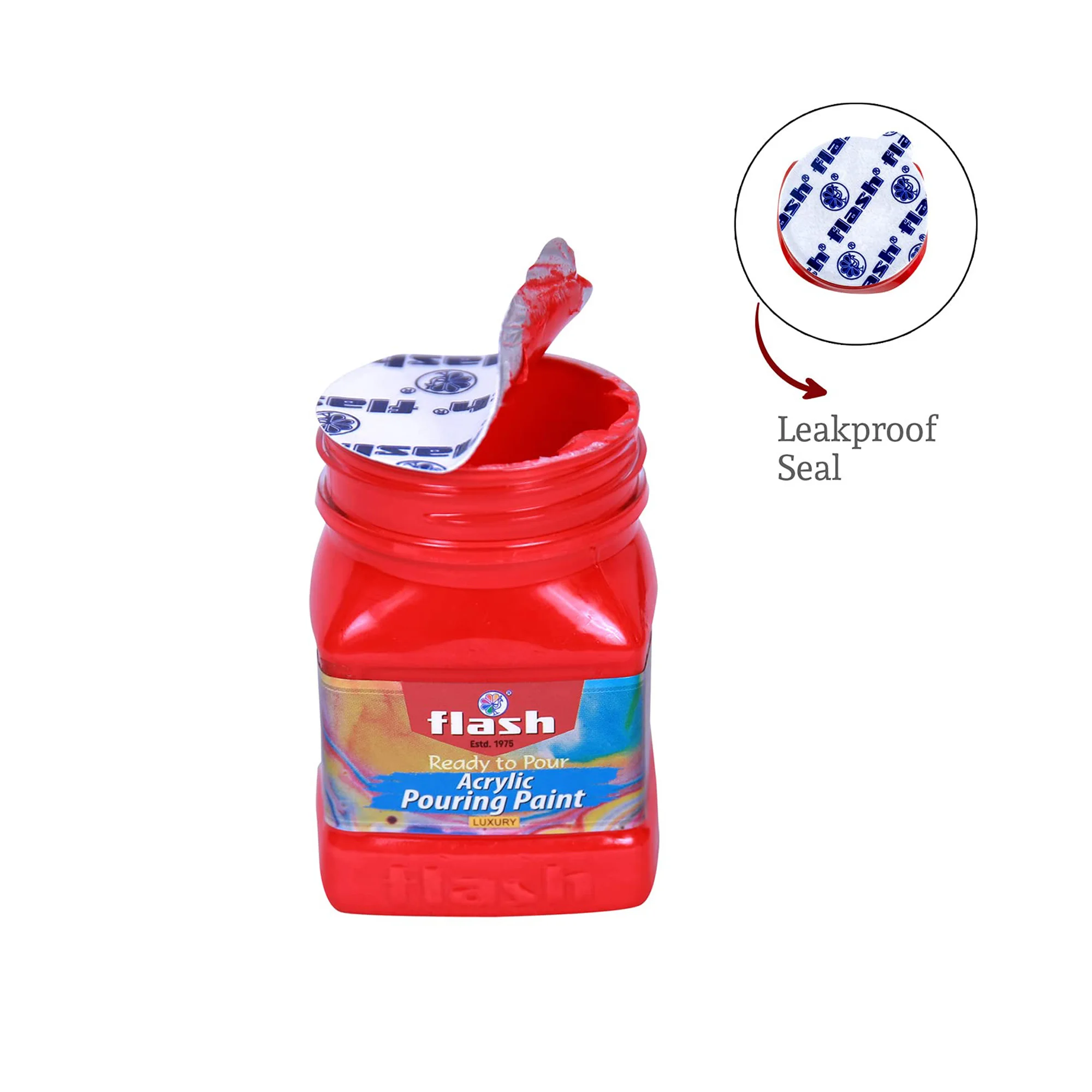 Flash Ready to Pour Acrylic Pouring Paint Set 50ml x 16 Colors Pre-mixed Paint Non Toxic paint