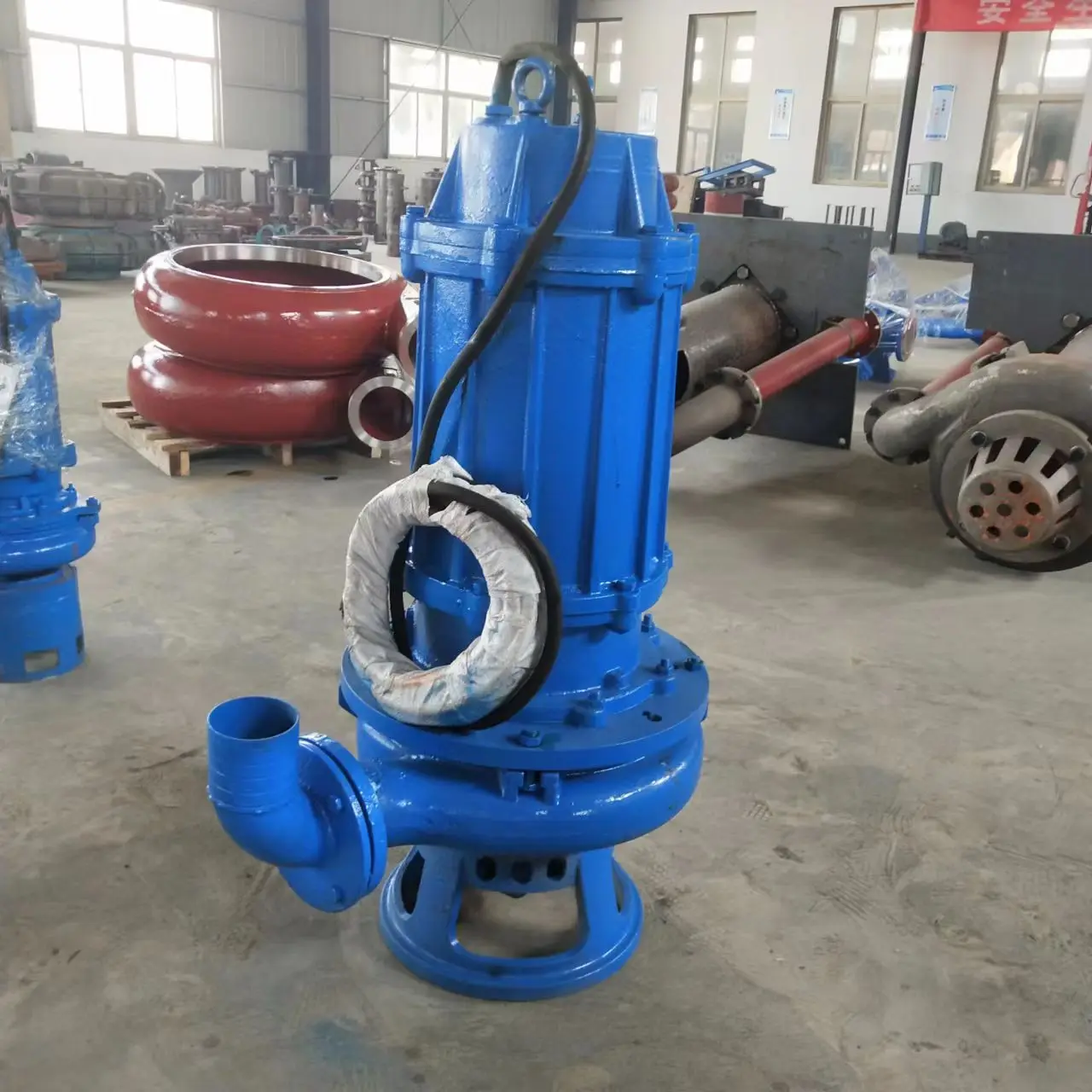 ZJQ river bottom dredging high chromium alloy submersible pump strong agitator NSQ sand suction pump