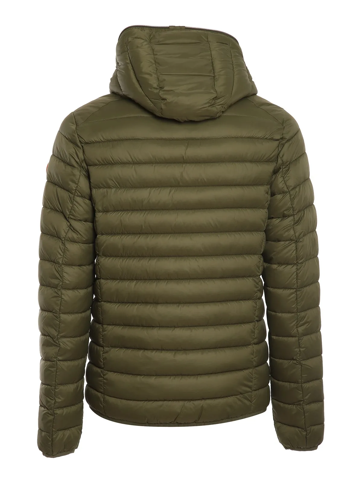 High Quality nylon down jacket side pockets with zip quilted workmanship zip closure fixed hood custom logo Jacket