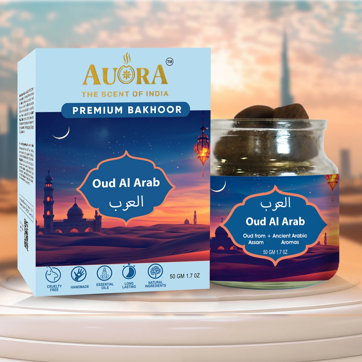 Oud Al Arab Premium Bakhoor Assam Oud + Ancient Arabic Aromas for Aromatherapy & Worship Bakhoor Tablets Chips Arabic Dukhoon