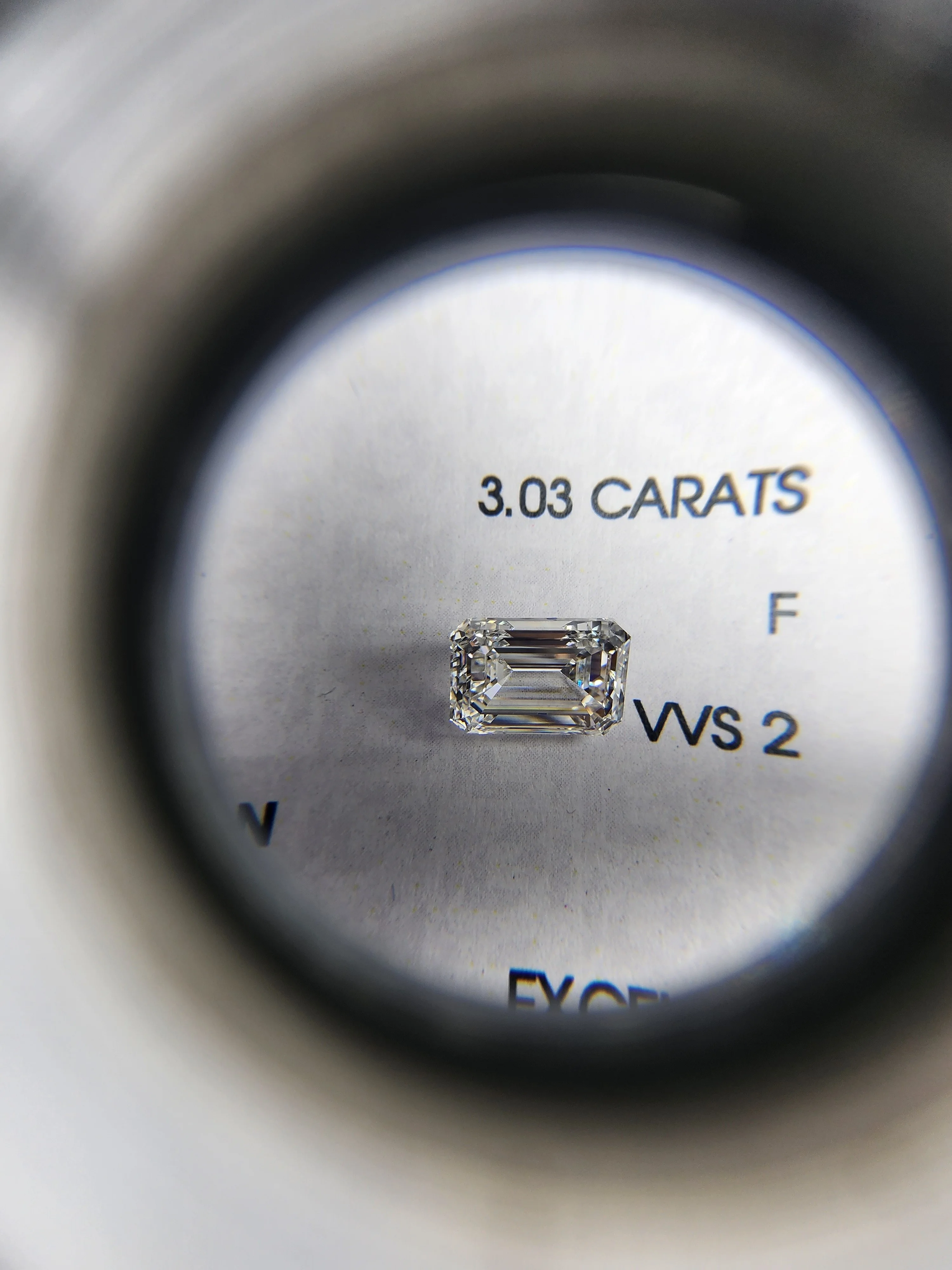 0.30 ct To Above lab grown IGI Certificate 3.03 Carat F color VVVS 2 CVD HPHT Emerald Cut Lab Grown Diamond Fancy cut Diamonds