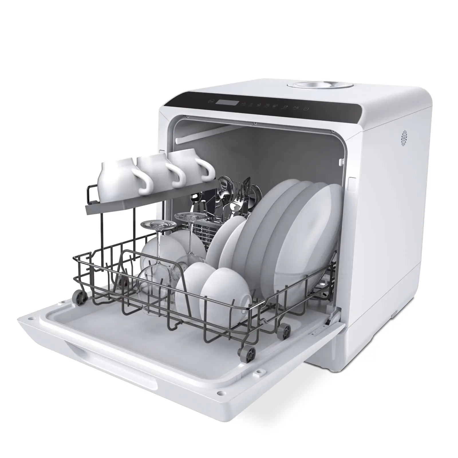 Kitchen Sink Flying Rain Waterfall Household Dishwasher Basin Workstation Stainless Steel With Pull Out Tap
