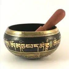 Nepal Made Tibetan Singing Bowl - Perfect For Meditation, Chakra Healing, Prayer ,Mindfulness - Tibetan