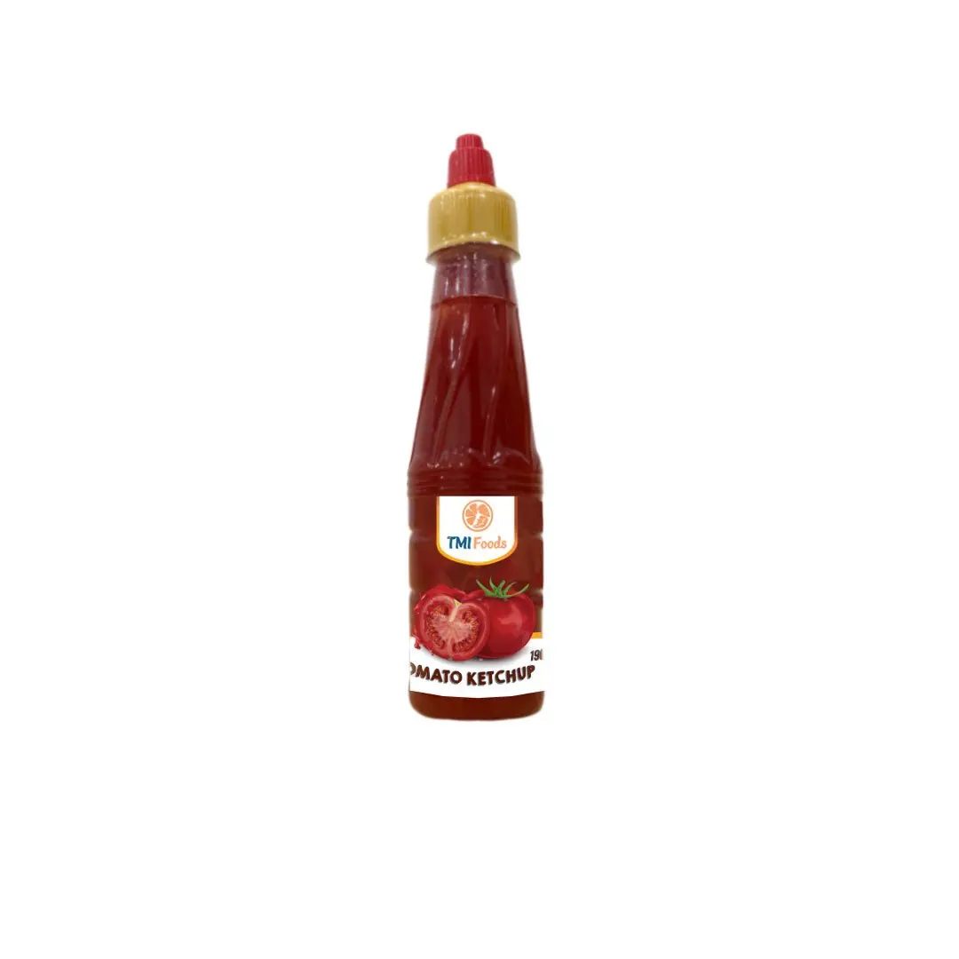 Top selling Vietnam factory Delicious flavor OEM TOMATO KETCHUP 190ml bottle