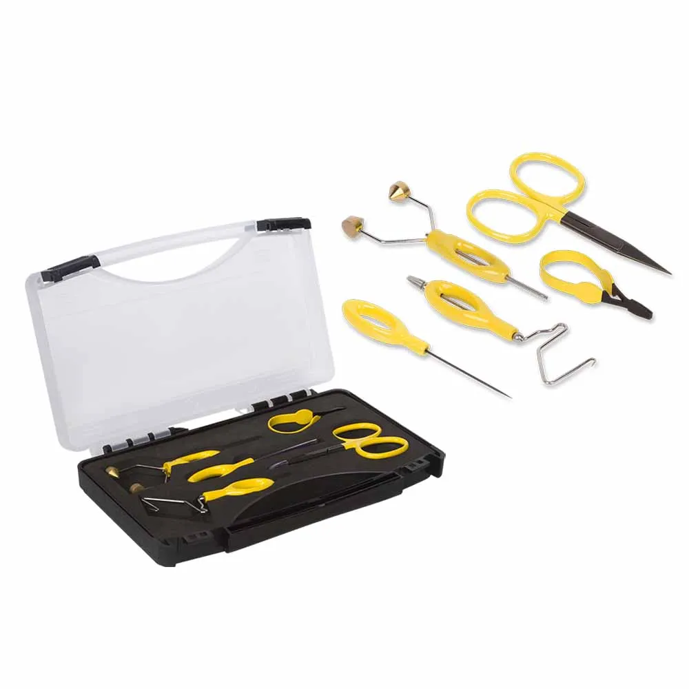 Fly tying tools kit complete oem service customized private labelling fishing accessories fly tying tools set