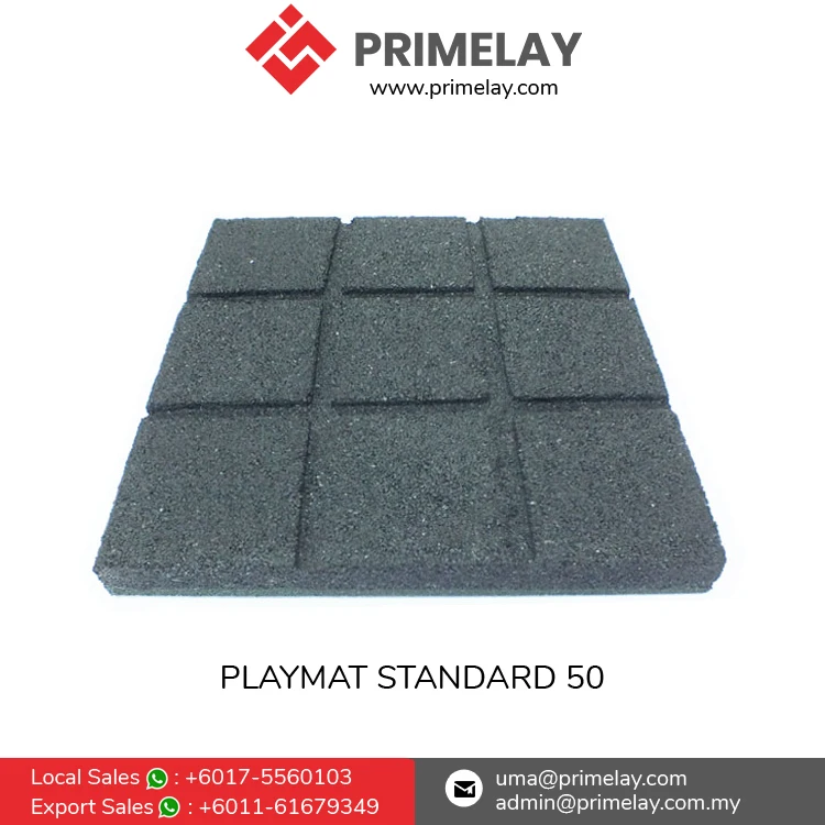 Competitive Price Premium Quality 50mm Thickness Rubber Flooring Playmat SQ 50 for Swimming Pool Surrounded Flooring