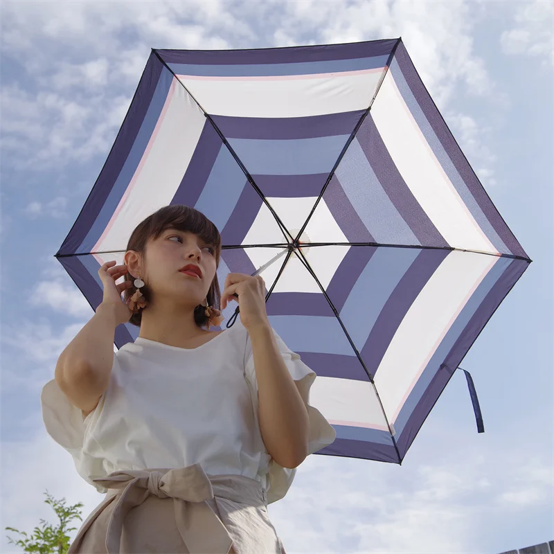 compact umbrella smart light multi border carbon mini 55