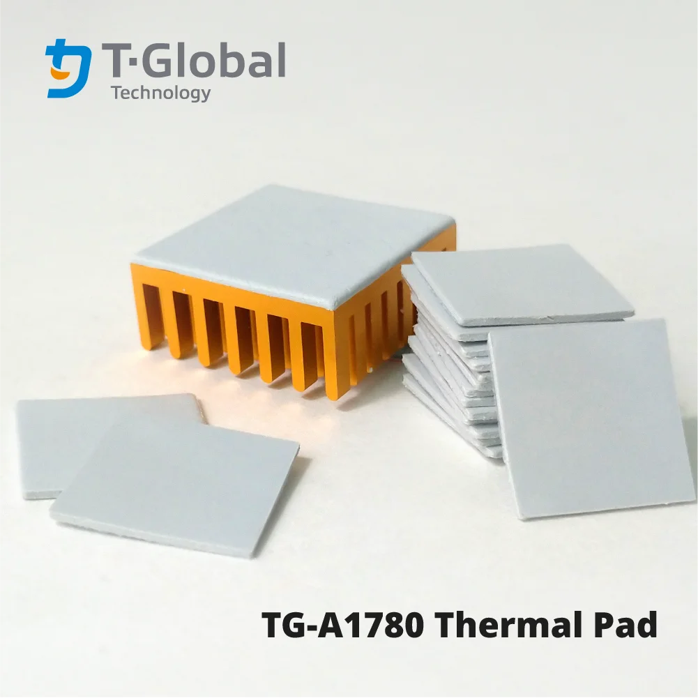 17.8W/mK high thermal conductivity silicone thermal gap pad 30X30mm TG-A1780