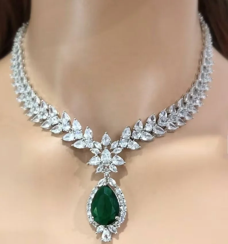 New Bright Sparkle 25ct Pink Diamond Necklace 925 Silver Royal Art Chain Fashion Noble Luxury Hot Style Large Pendant Necklaces